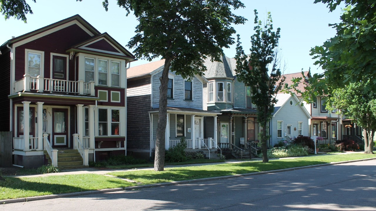 Corktown houses.