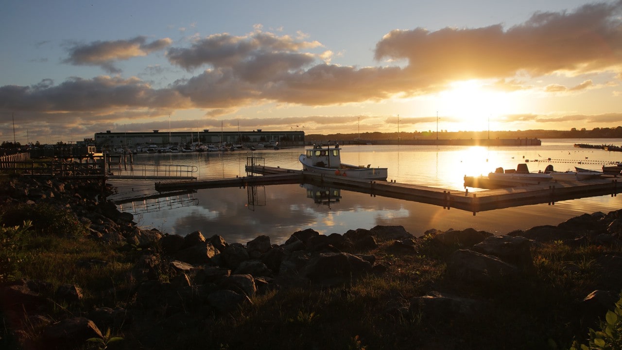 Early morning at Confederation Landing in Charlottetown