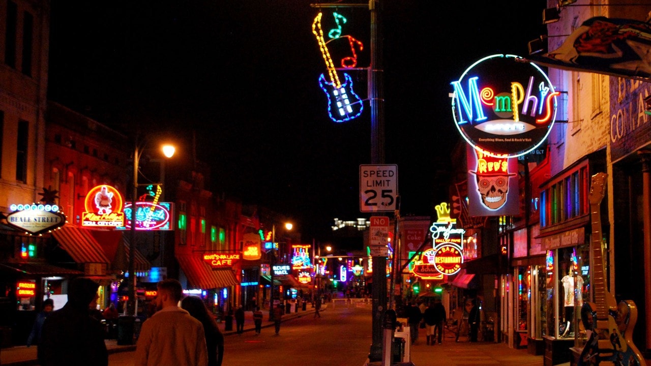 Beale Street in Memphis