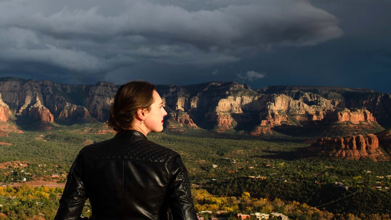  "I didn't realize that rain would give us the most beautiful, dramatic vistas of our whole visit," author Leigh Kunkel said.