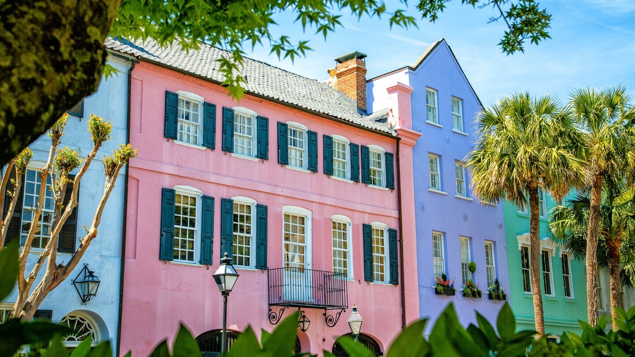 Rainbow Row is the perfect place for an afternoon stroll.