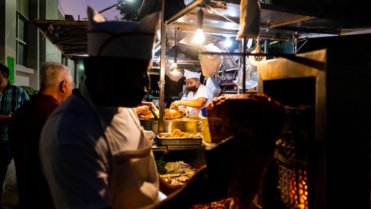 This taco stand was one of nine stops on a food tour with Eat like a Local.