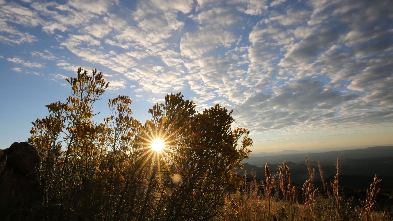 Sunrise along Scenic Byway 12.