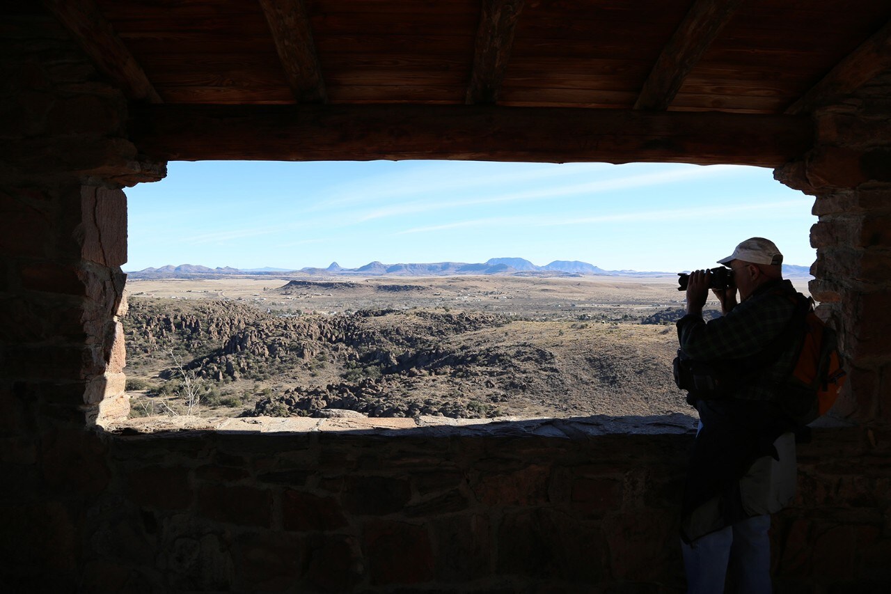 A photographer captures the beauty of Davis Mountains State Park.