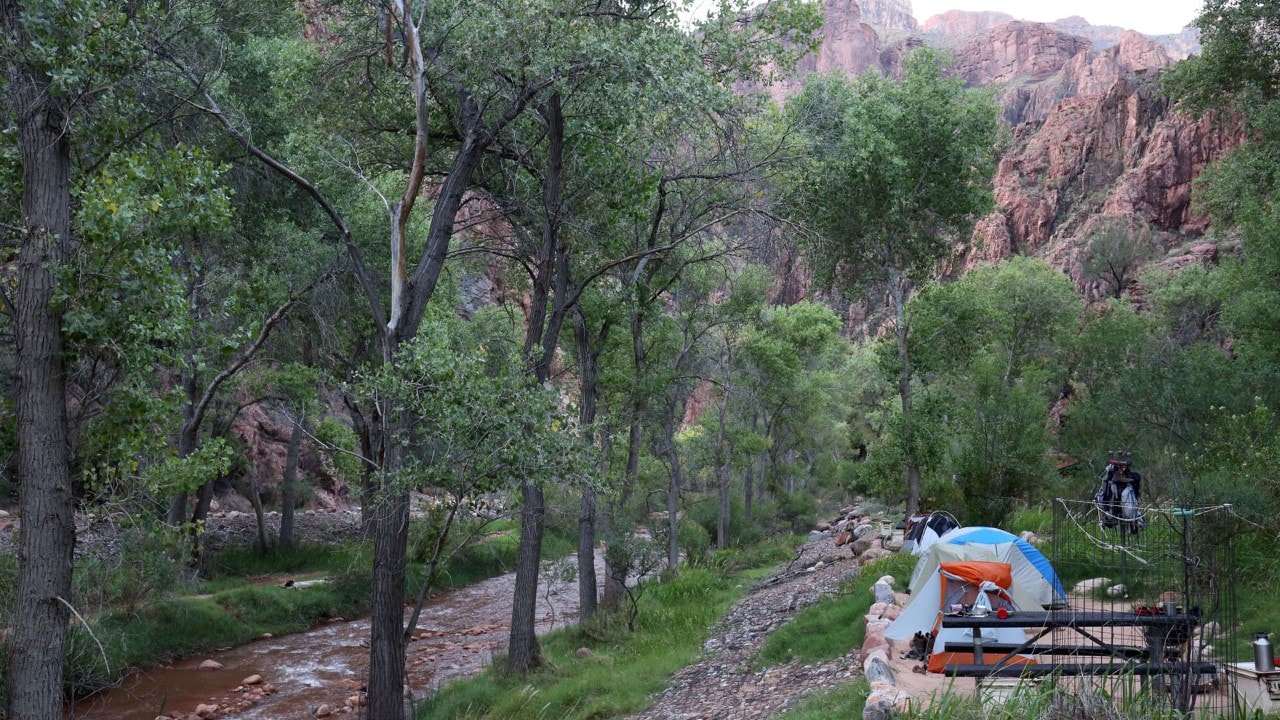 The campground at Phantom Ranch.