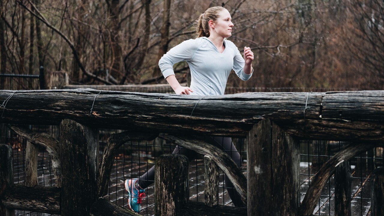 The author runs at Prospect Park in Brooklyn.