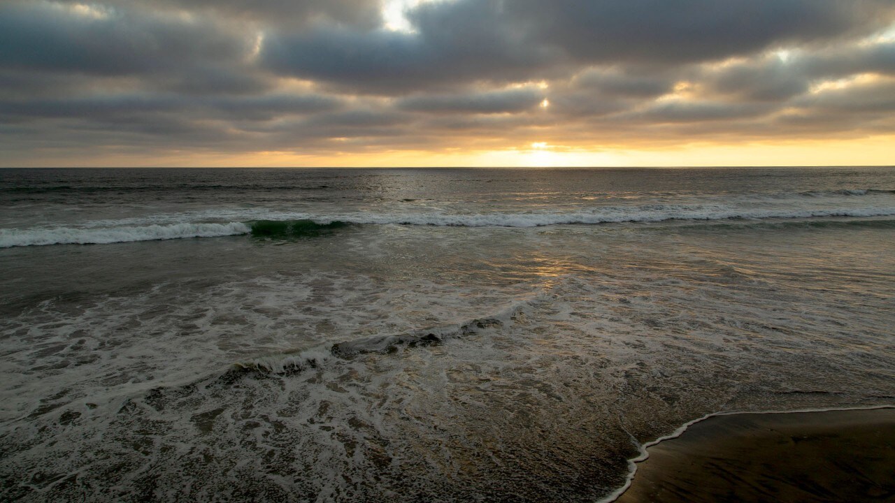 California coast sunset