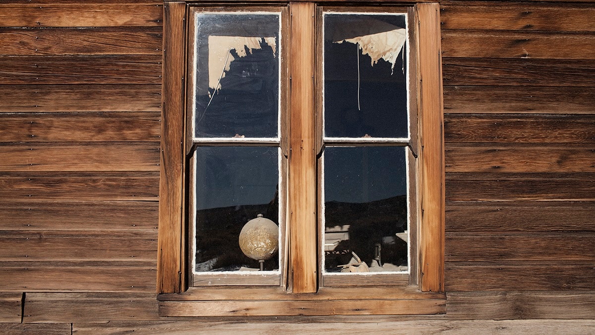 A window in Bodie, CA,