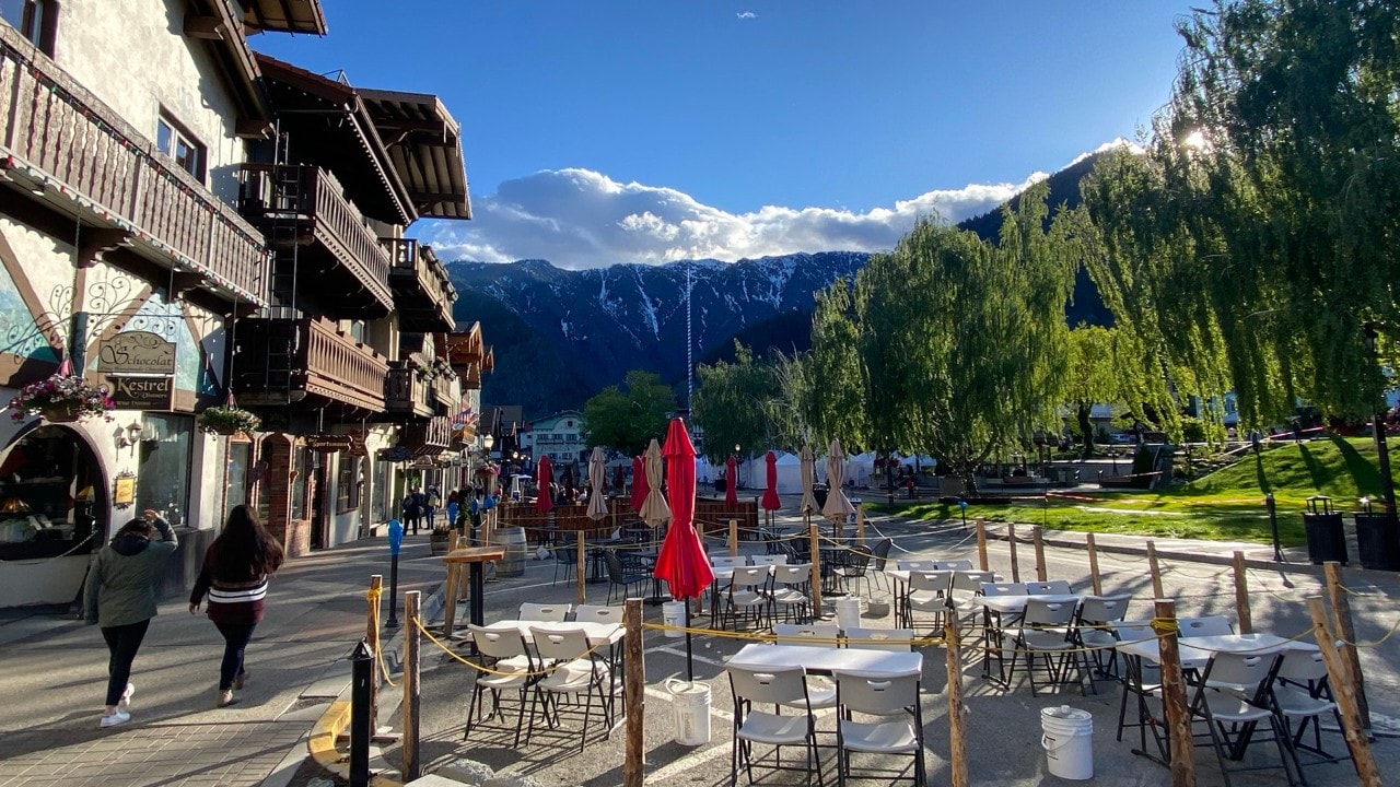 Leavenworth resembles towns in Bavaria.