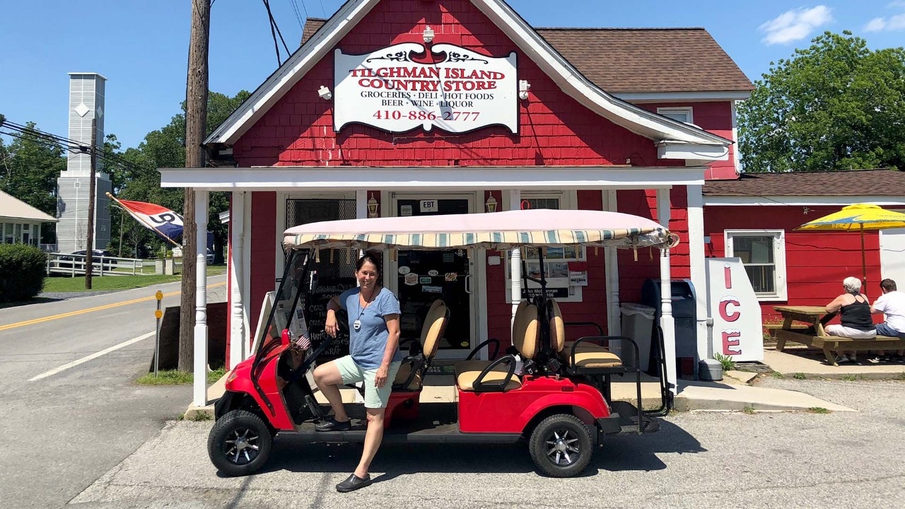 The Tilghman Island Taxi service is free for short rides