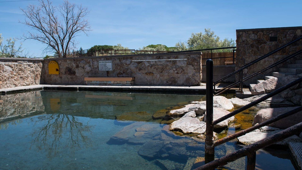 The Hobo Hot Pool in Saratoga, Wyoming, is open to the public for free.