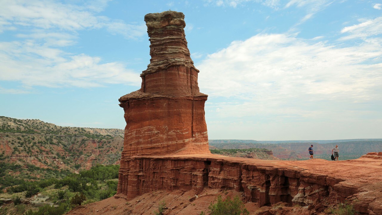 The Lighthouse formation is the iconic symbol of Palo Duro Canyon.