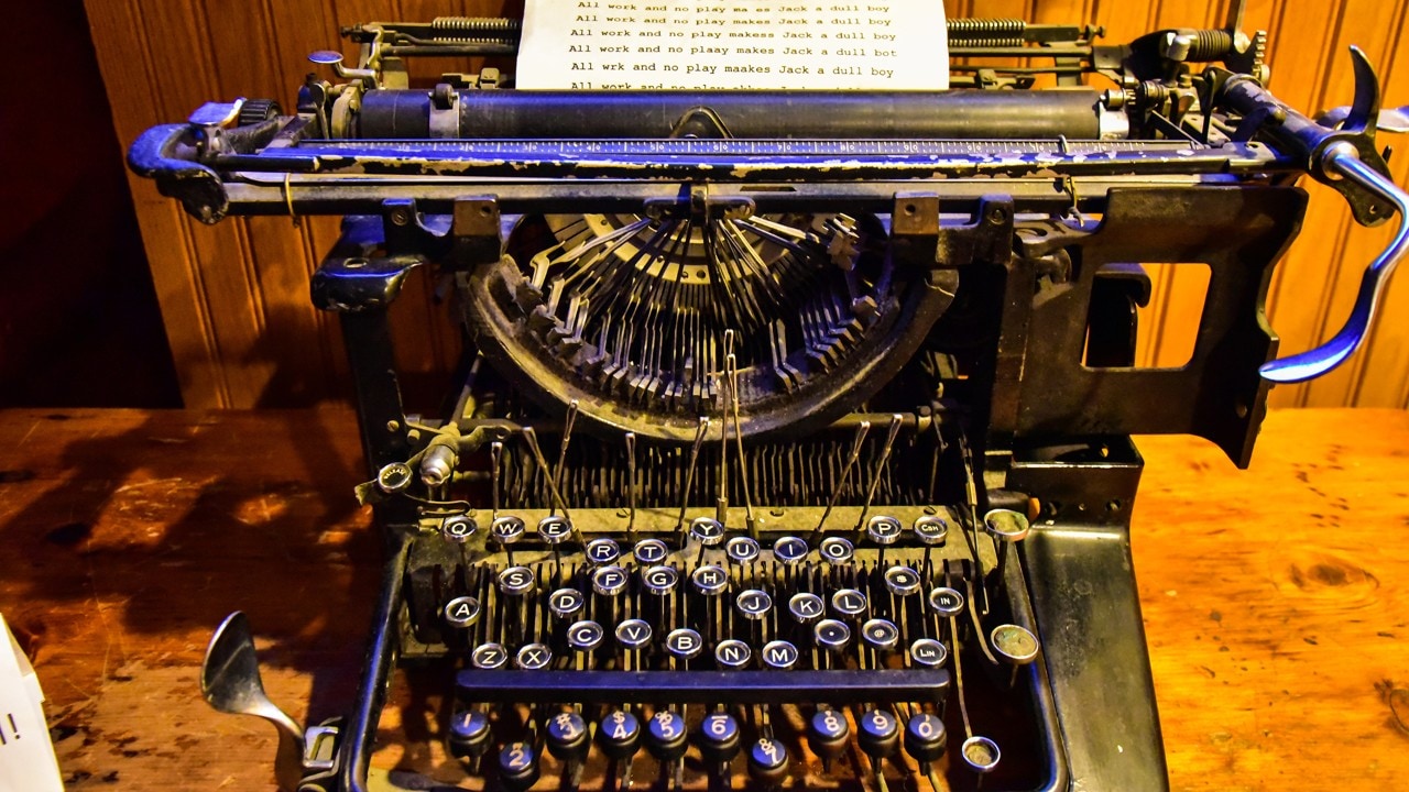 A typewriter at the Stanley Hotel