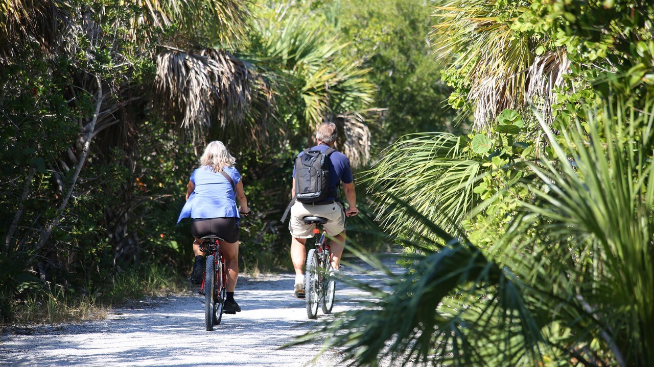 The J.N. "Ding" Darling National Wildlife Refuge has flat bike trails.