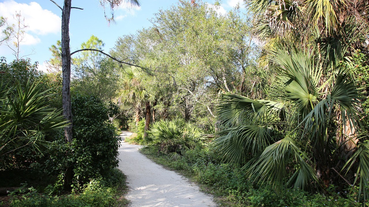 Manatee Park features hiking trails.