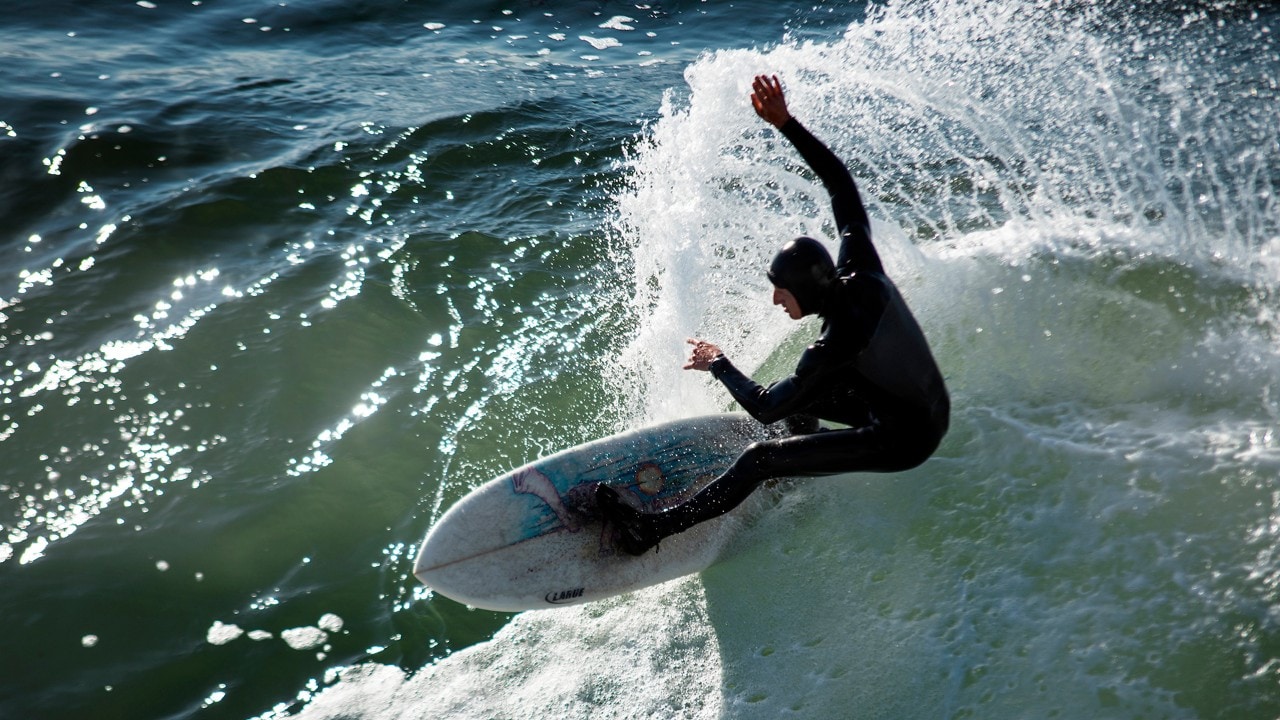 Santa Cruz's "Steamer Lane" offers a nice ride.