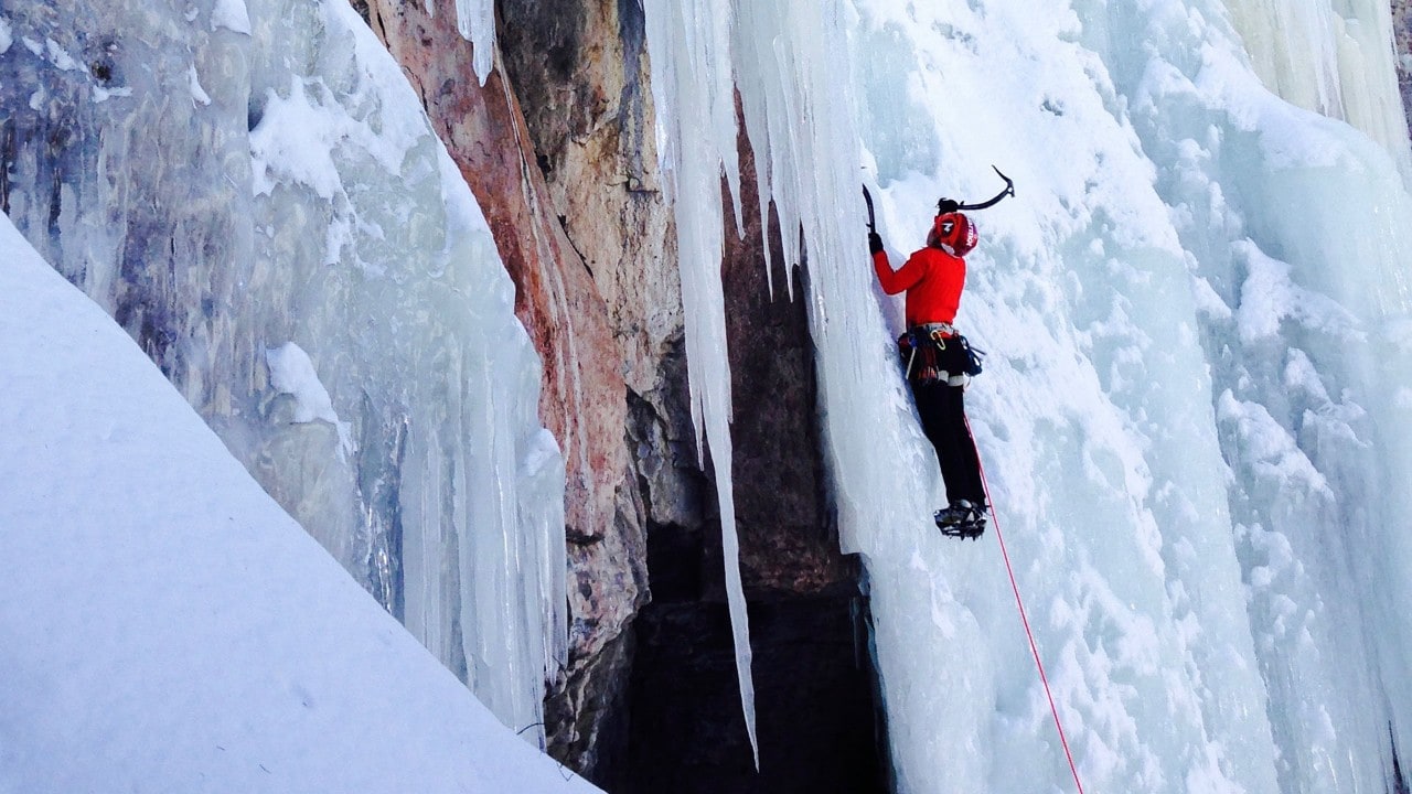 Climb a very cold mountain.