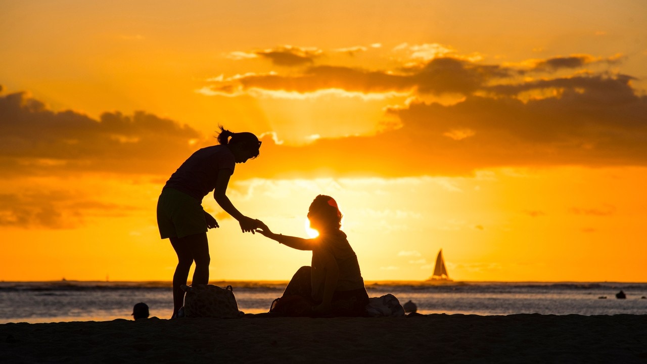 Another beautiful sunset on Ala Moana Beach